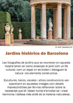 Exposició JARDINS HISTÒRICS DE BARCELONA